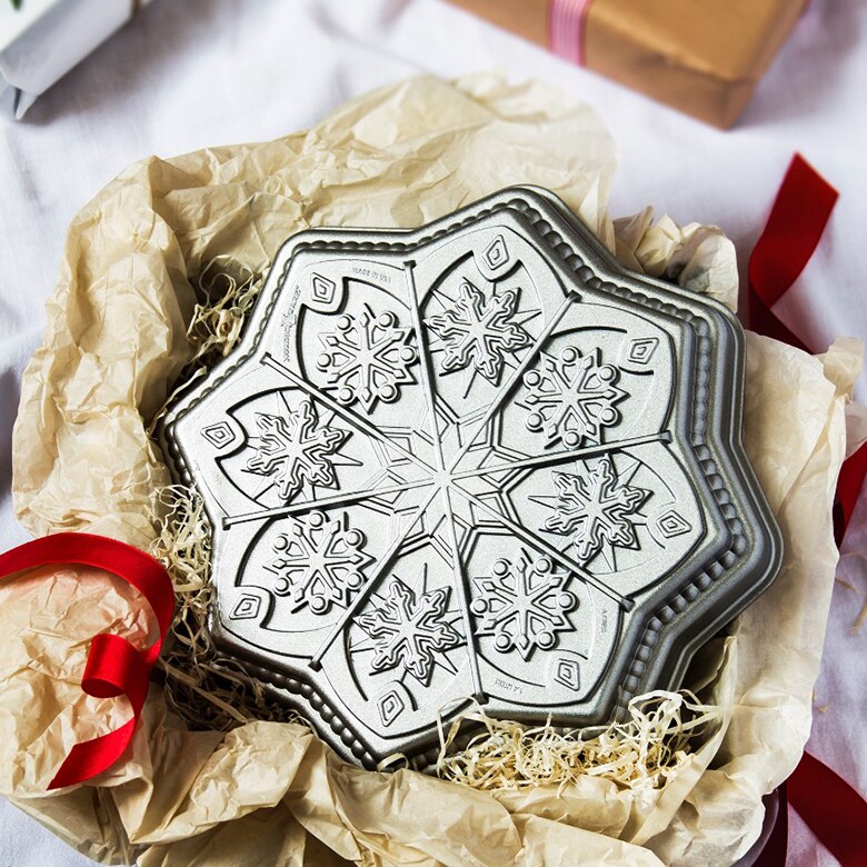 Moule à gâteau flocon de neige Silver - Nordic Ware - Moule à gâteaux - - La Guilde Culinaire