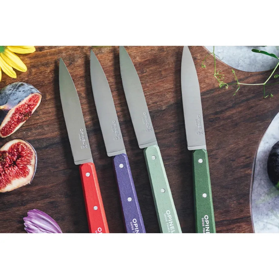 Opinel - Coffret de 4 Couteaux N°112 Couleurs Paysage - Opinel - Couteau d'office - - La Guilde Culinaire