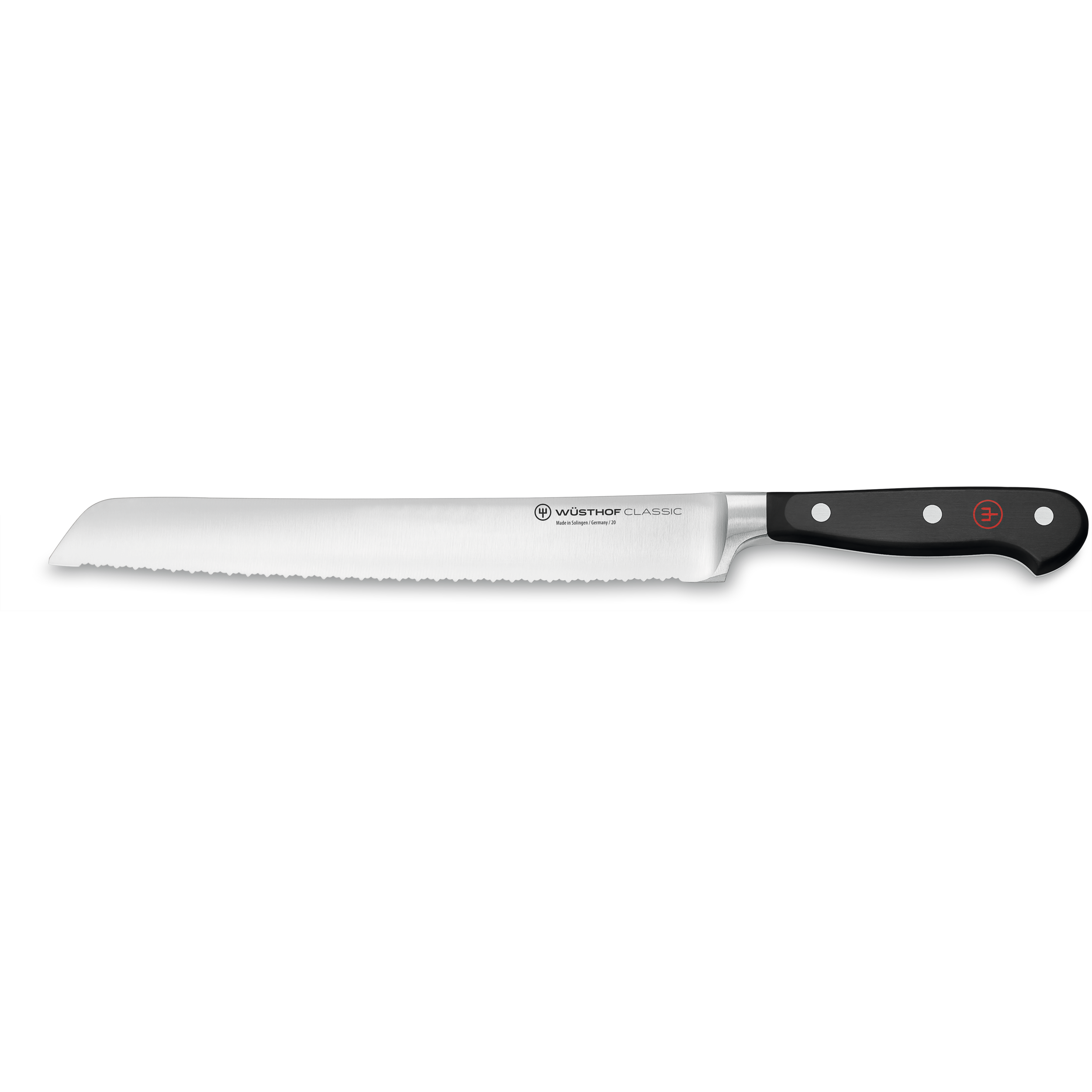 Couteau à pain avec lame précise micro dentelée 23 cm/9" - Classic - Wüsthof - Couteau à pain - - La Guilde Culinaire