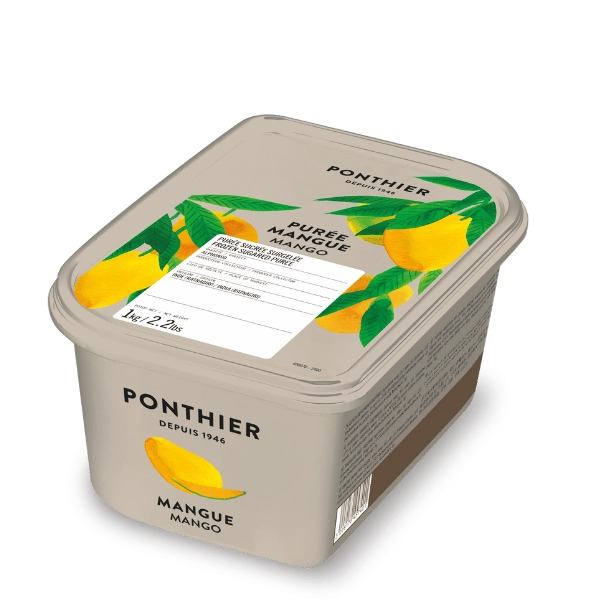 Purée de Mangues surgelée 1kg - Ponthier - Purée de fruit - - La Guilde Culinaire