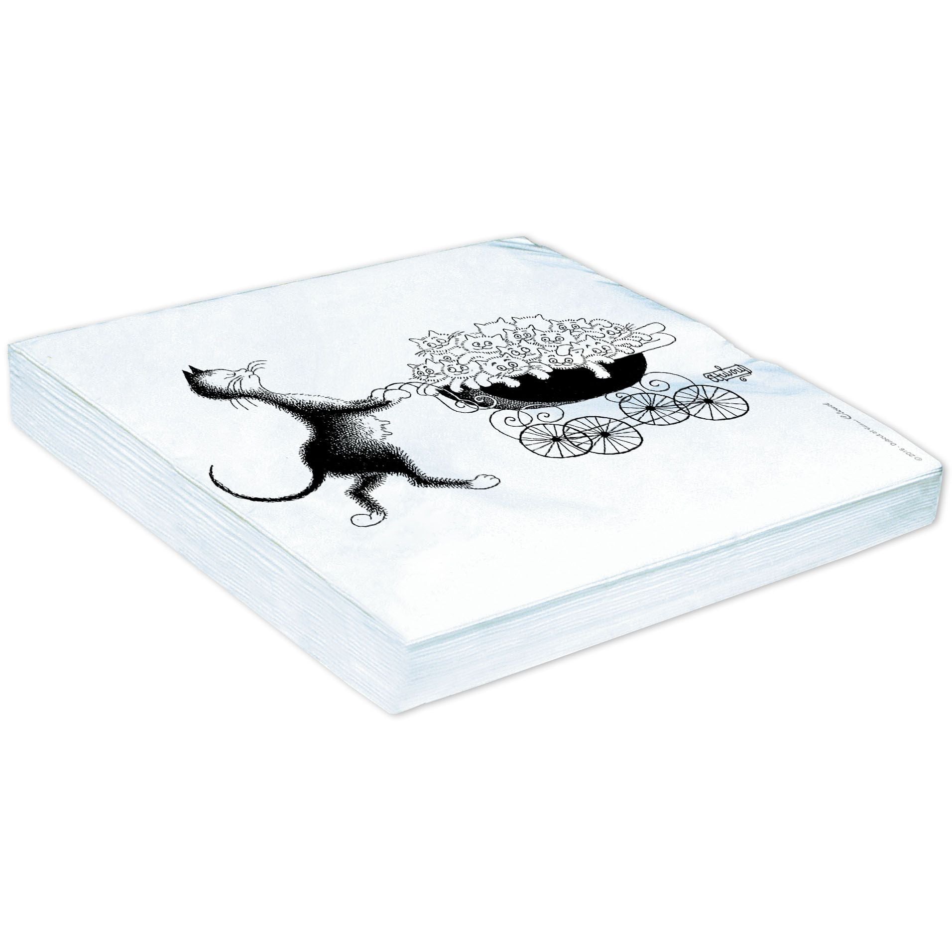 6 dessous de verres Assortiment de chats 1 - Chats Dubout - Editions Clouet - Dessous de verre - - La Guilde Culinaire
