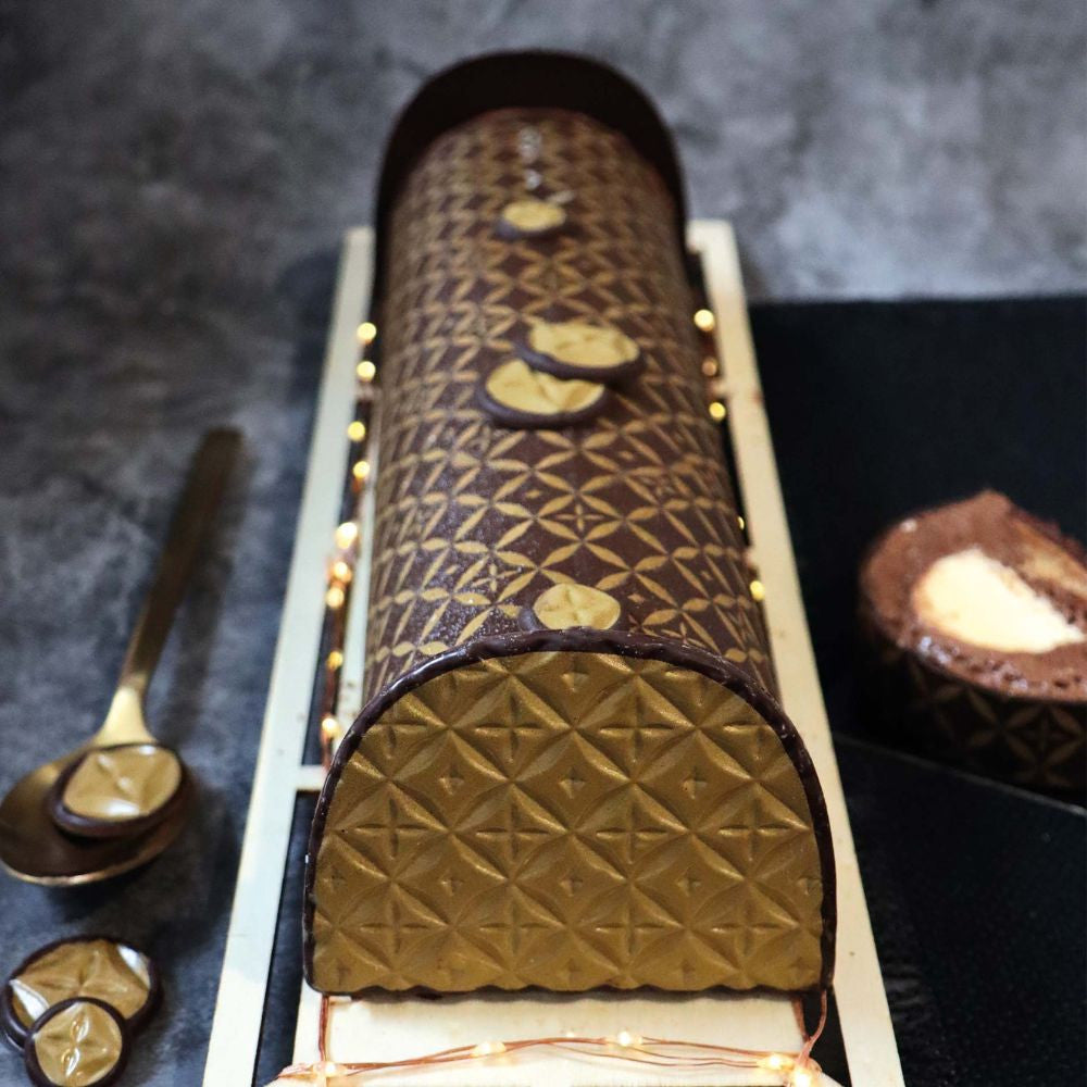 Moule embout de bûche Couture - Scrapcooking - Moule chocolat - - La Guilde Culinaire