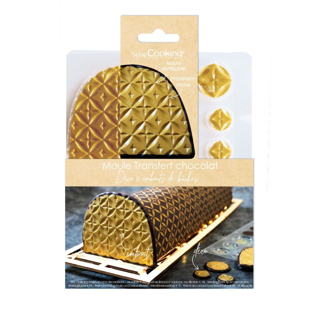 Moule embout de bûche Couture - Scrapcooking - Moule chocolat - - La Guilde Culinaire