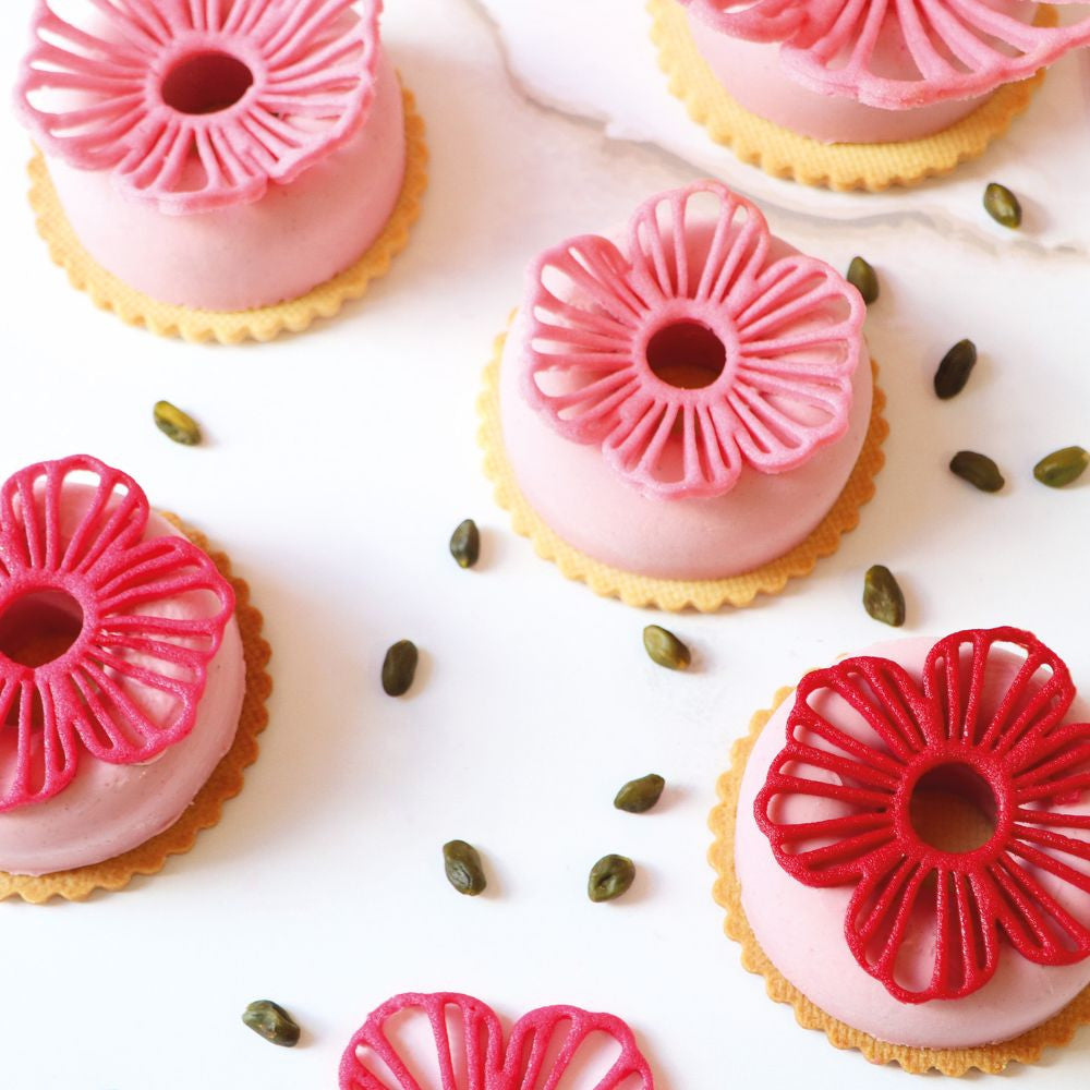 Tapis silicone pour tuiles à motifs fleurs - Scrapcooking - Tapis de pâtisserie - - La Guilde Culinaire