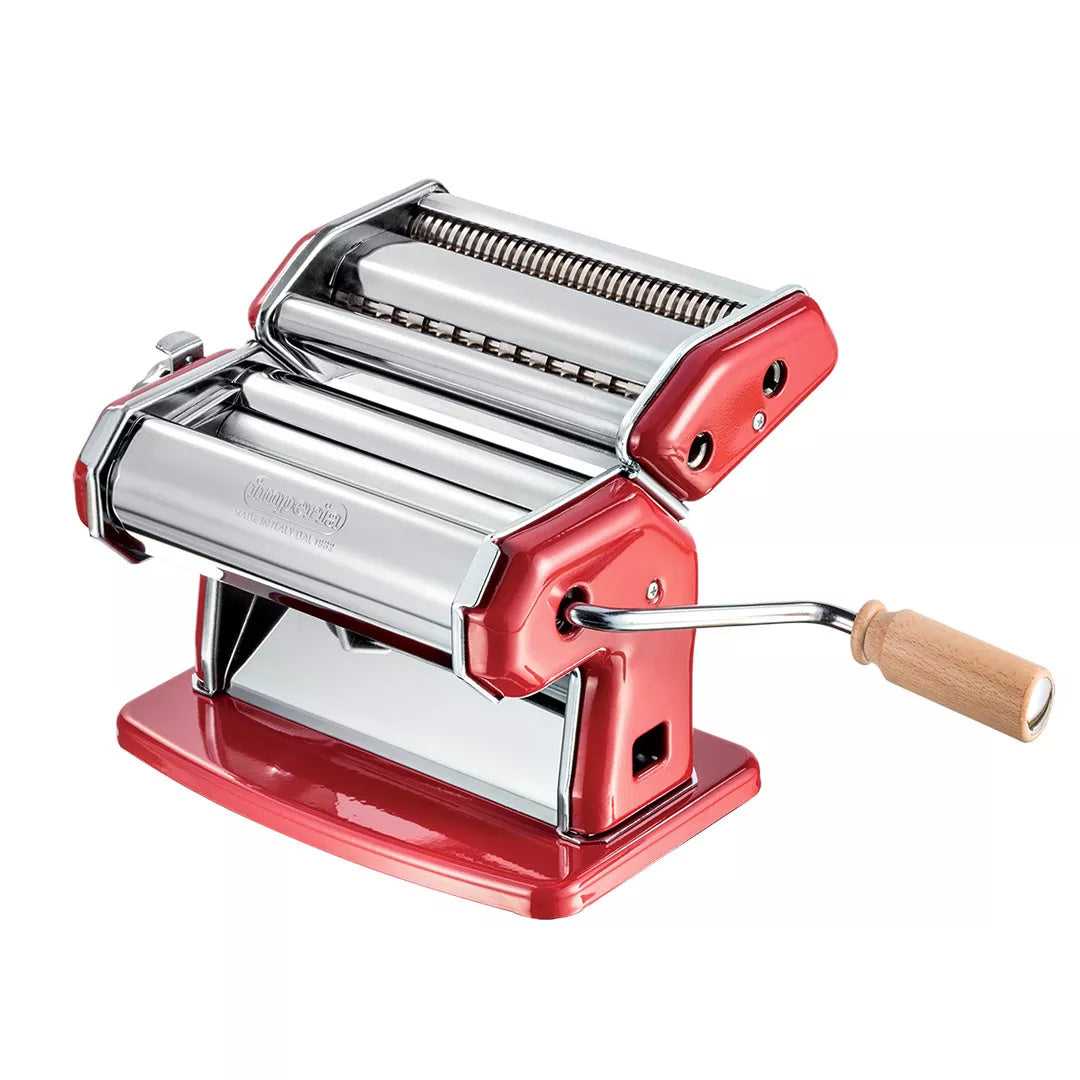 Machine à pâte 150 pour 3 types de pâtes - La Classica Rouge - IMPERIA - Imperia - Machine à pâte - - La Guilde Culinaire