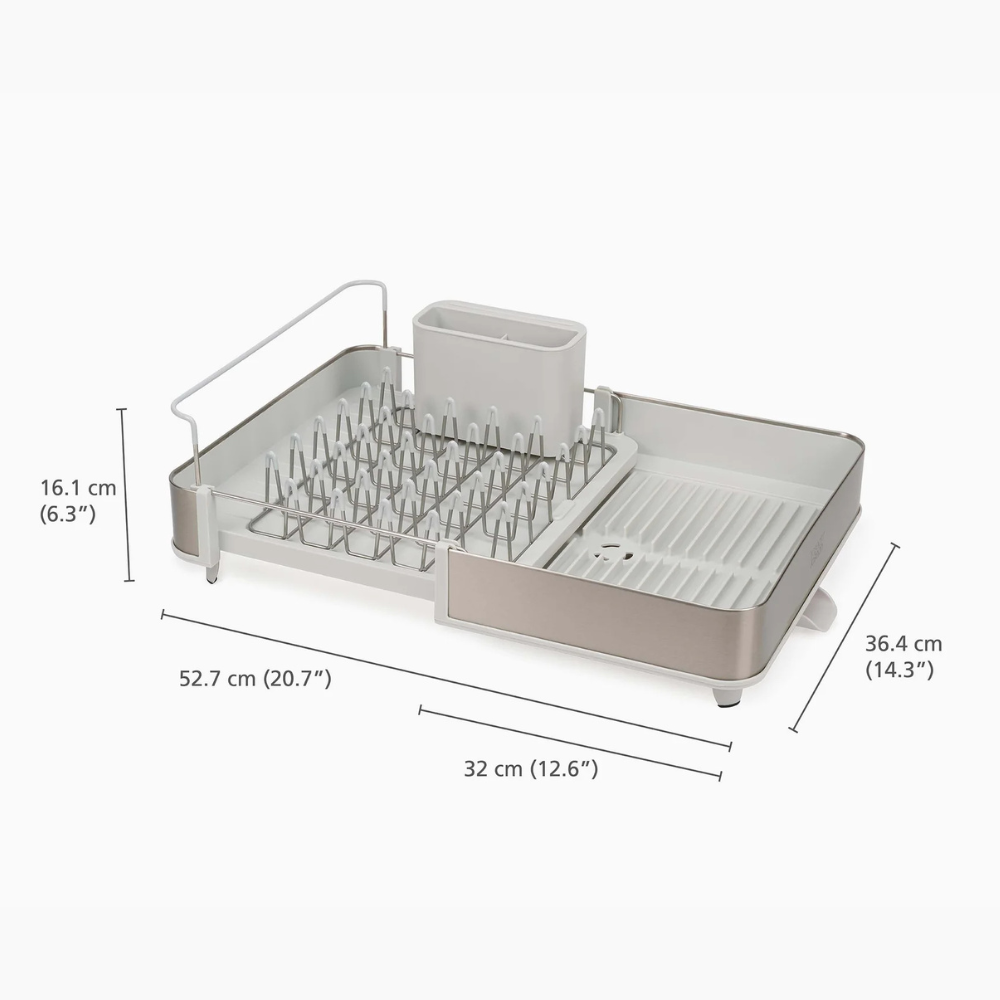 Égouttoir à vaisselle extensible en acier Extend - Joseph Joseph - Poêle - - La Guilde Culinaire