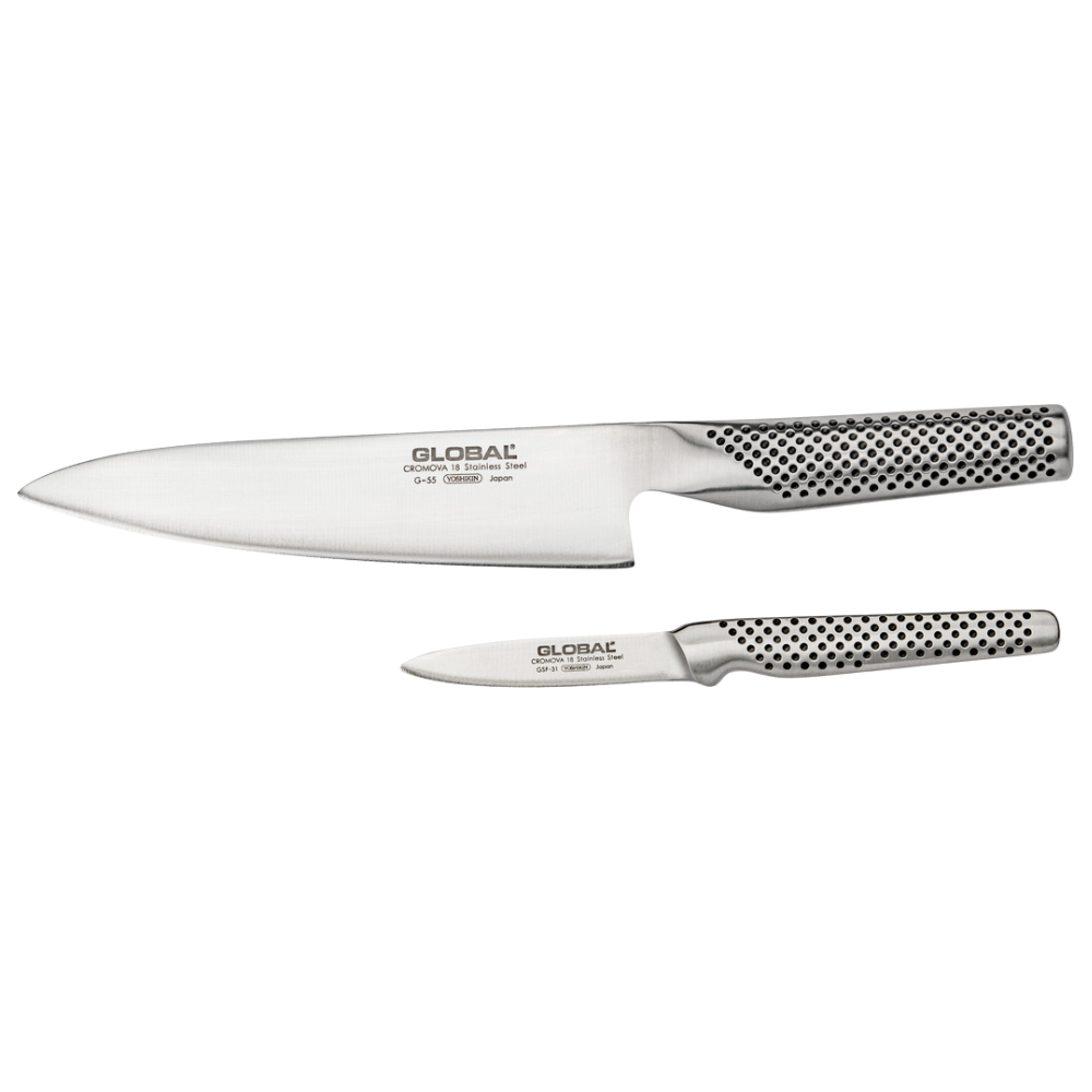Ensemble de 2 couteaux de cuisine G5531 - Global - Global - Couteau multi-usages - - La Guilde Culinaire