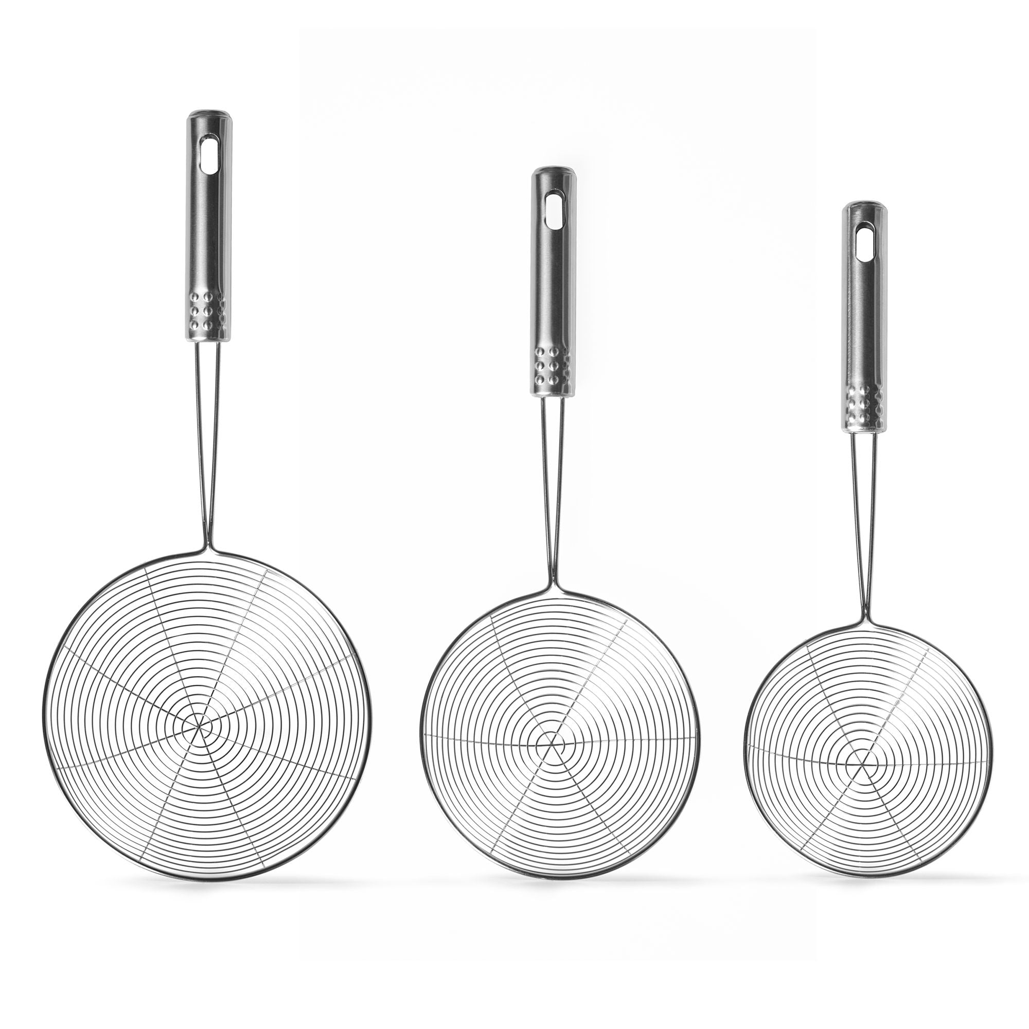 Ensemble de 3 passoires en acier inoxydable de style asiatique - Starfrit - Passoire et écumoire - - La Guilde Culinaire