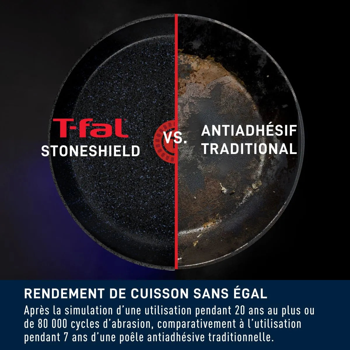 T-fal Stone Shield Poêle - T-fal - Poêle - - La Guilde Culinaire