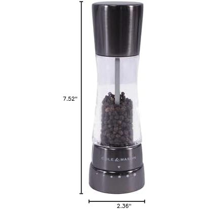 Moulin à poivre Derwent en acier inoxydable - Cole & Mason - Cole & Mason - Moulin à poivre - - La Guilde Culinaire