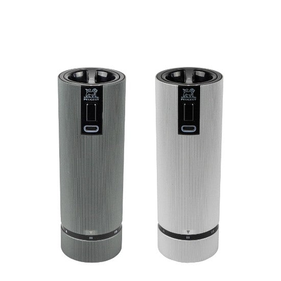 Coffret de 2 moulins à sel et poivre électriques "Line" - Peugeot - Peugeot - Moulin à poivre, sel, et épices - - La Guilde Culinaire
