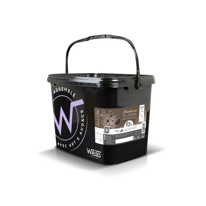 Chocolat de couverture - Noir Altara 63% 10 kg / 22.04 lbs - Weiss - Chocolat - 883077 - La Guilde Culinaire