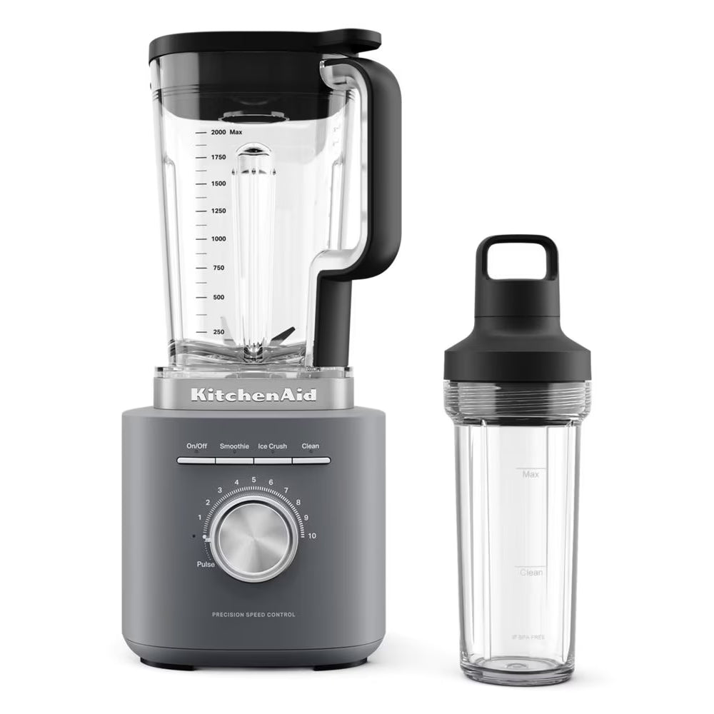 Mélangeur Pure Puissance avec pichet individuel Gris charbon mat - Kitchenaid - Robot mélangeur - KSB2079DG - La Guilde Culinaire