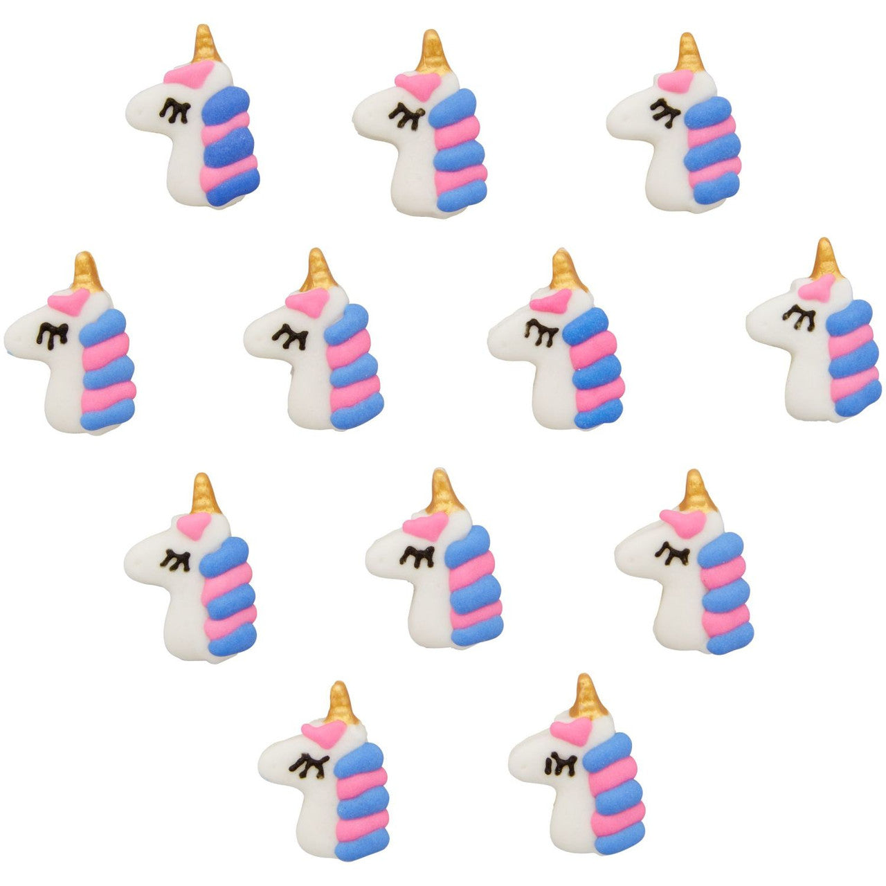 Décorations en glaçage royal Licorne, 12 pièces - Wilton - Décors sucrés - - La Guilde Culinaire