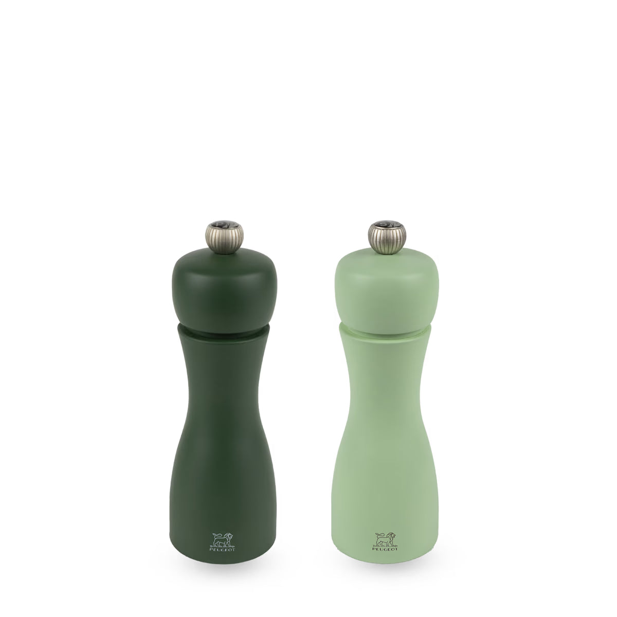 Duo de moulins à poivre et à sel manuels en bois 15 cm, Tahiti Eau - Peugeot - Moulin à poivre, sel, et épices - - La Guilde Culinaire