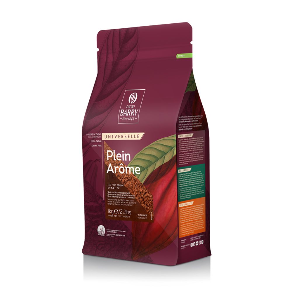 Poudre de cacao Plein Arôme 1kg - 100% cacao - Callebaut - Poudre de cacao - - La Guilde Culinaire