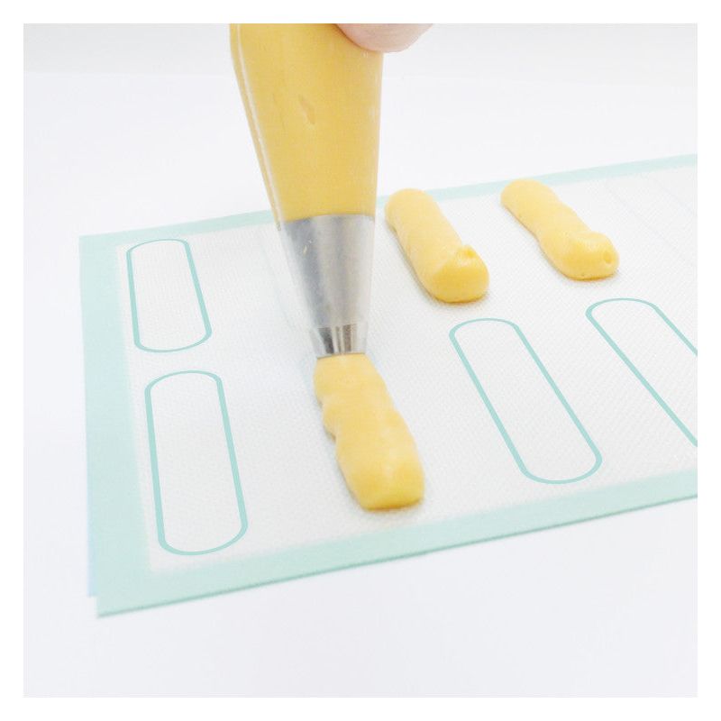 Tapis silicone en fibre de verre choux/éclair/macaron - Scrapcooking - Tapis de pâtisserie - - La Guilde Culinaire
