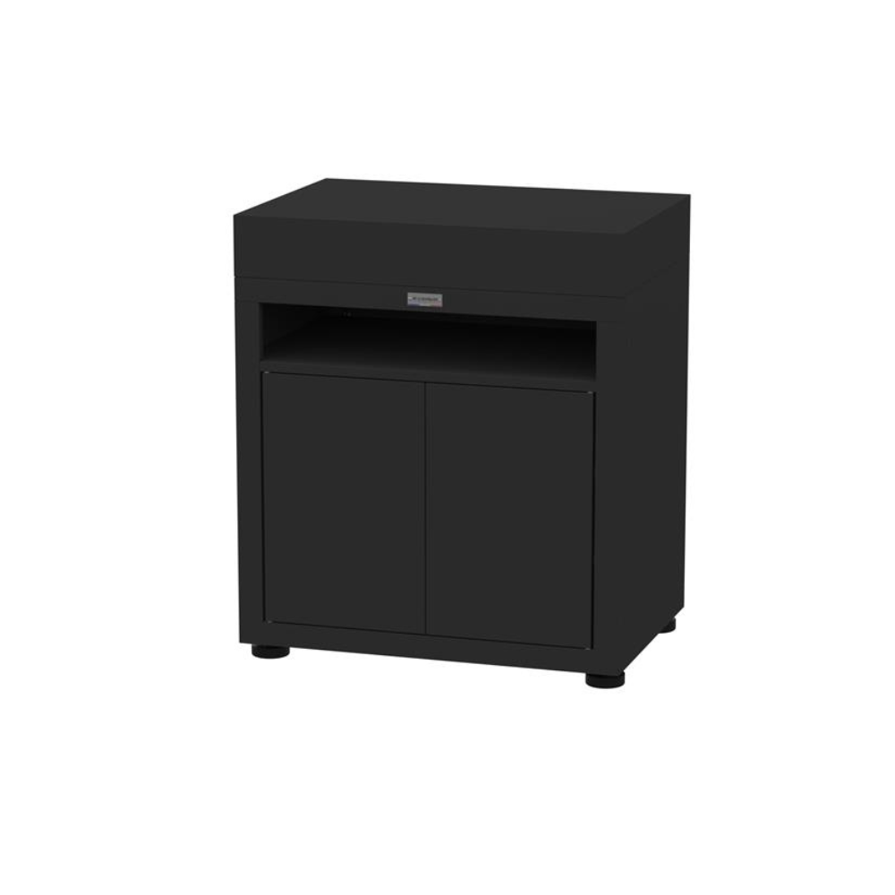 Meuble avec tablette, 80 x 55 cm noir - Le Marquier - Meuble de cuisine extérieur - - La Guilde Culinaire