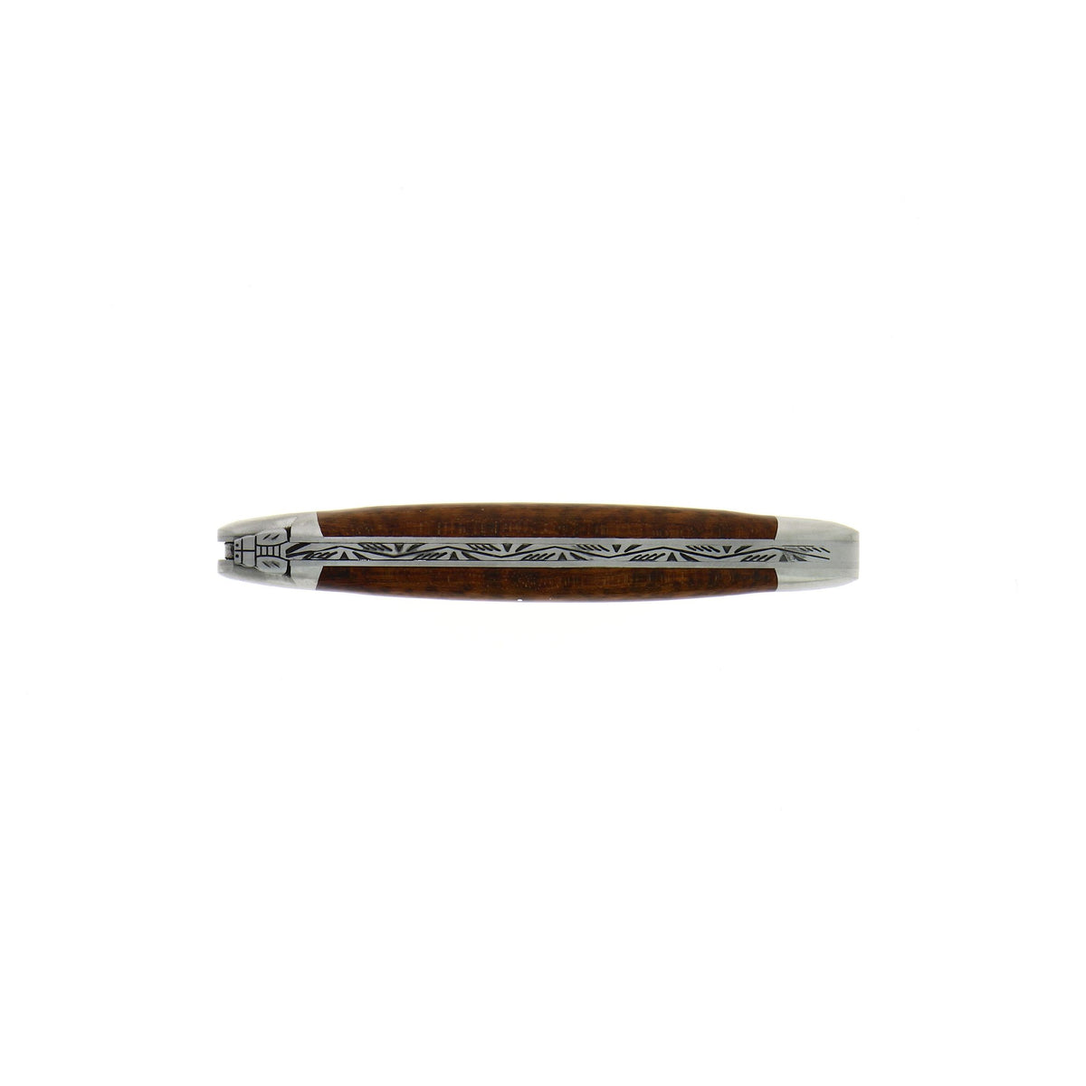 Couteau pliant 11 cm, manche en bois, mitre inox mat – Laguiole - Laguiole - Couteau pliant - - La Guilde Culinaire