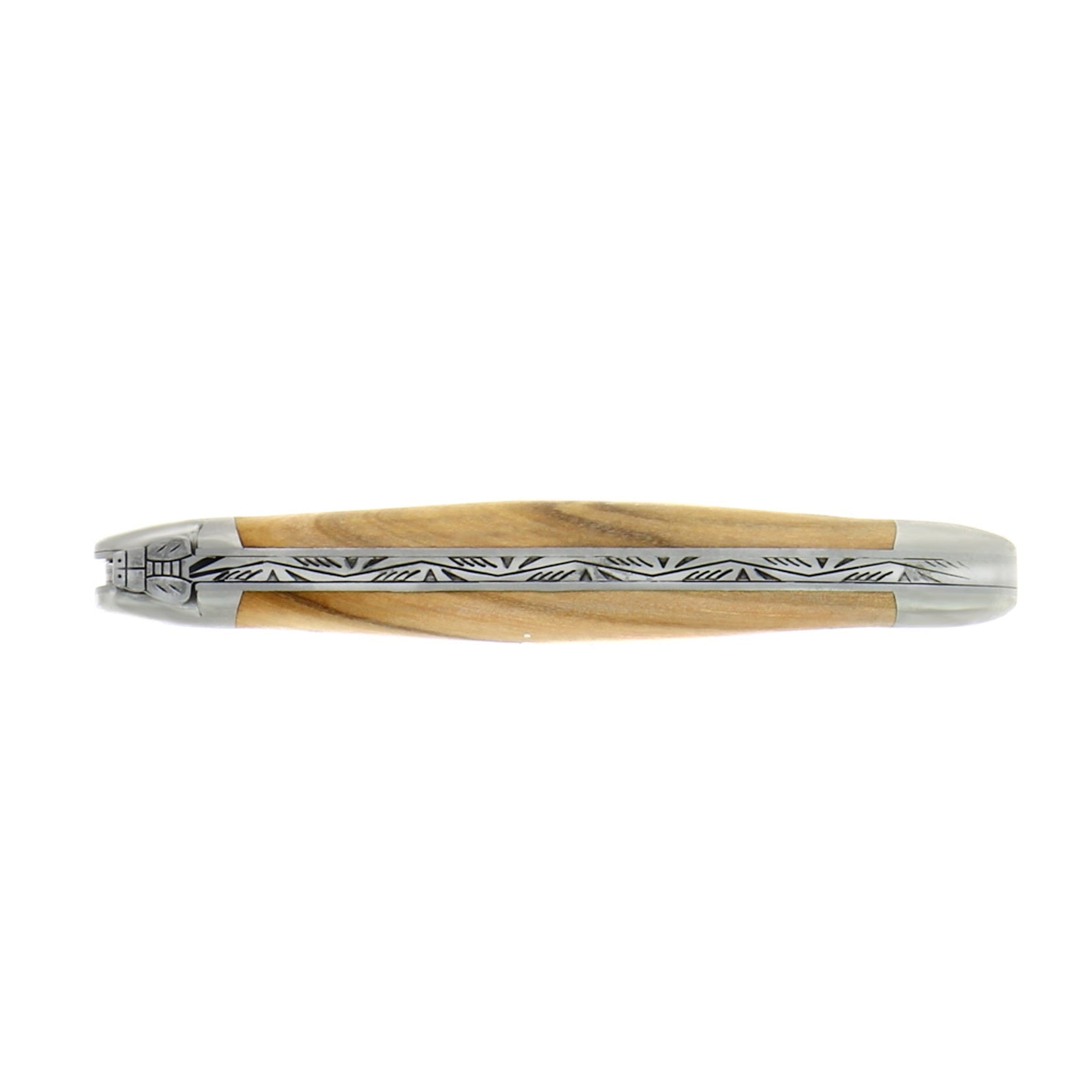 Couteau pliant 11 cm, manche en bois, mitre inox mat – Laguiole - Laguiole - Couteau pliant - - La Guilde Culinaire