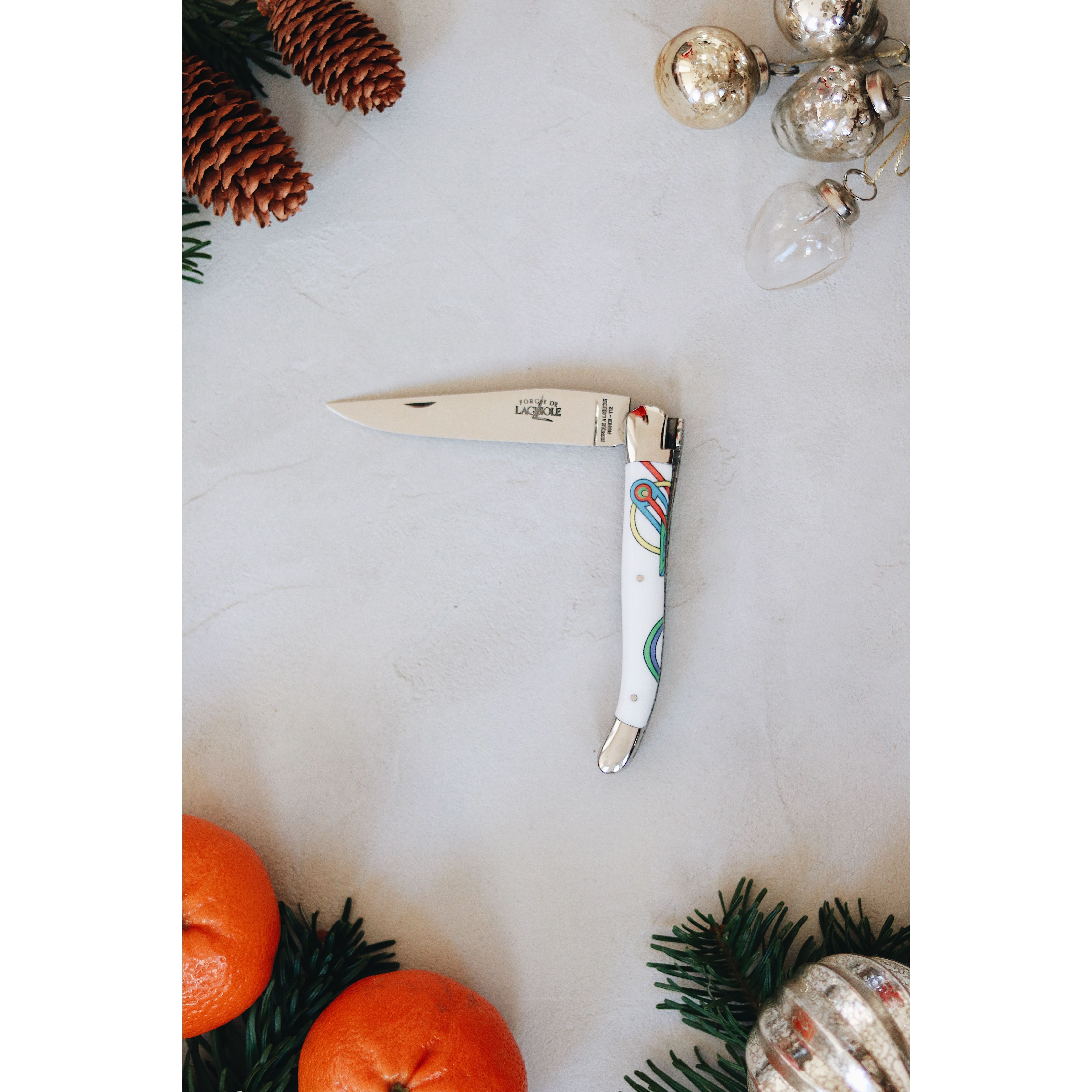 Couteau pliant 11 cm, mitres inox brillant, Seize Happywallmaker – Laguiole - Laguiole - Couteau de poche - - La Guilde Culinaire