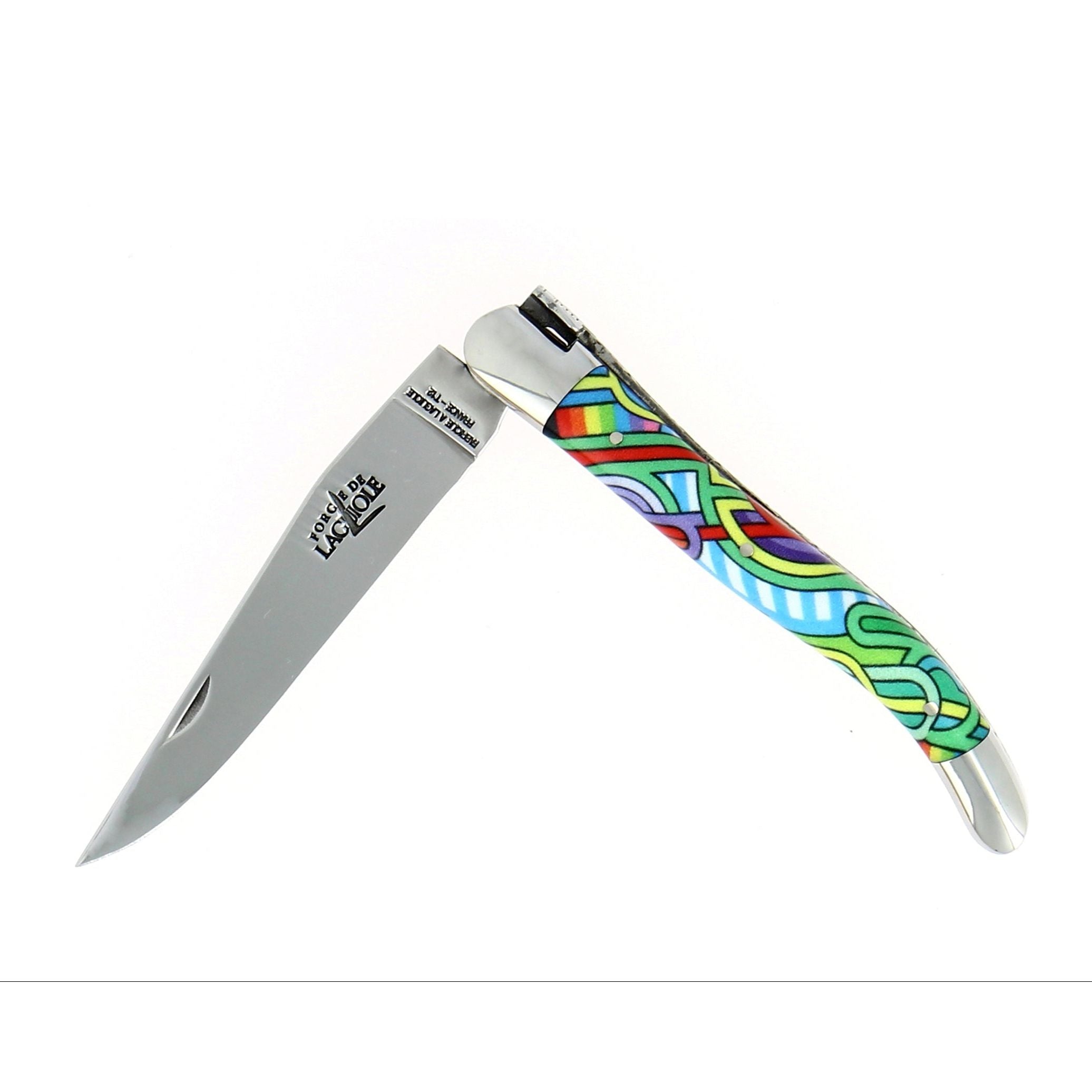 Couteau pliant 11 cm, mitres inox brillant, Seize Happywallmaker – Laguiole Antares - Laguiole - Couteau de poche - 00003686 - 1211 IN SEIZE ANTA - La Guilde Culinaire