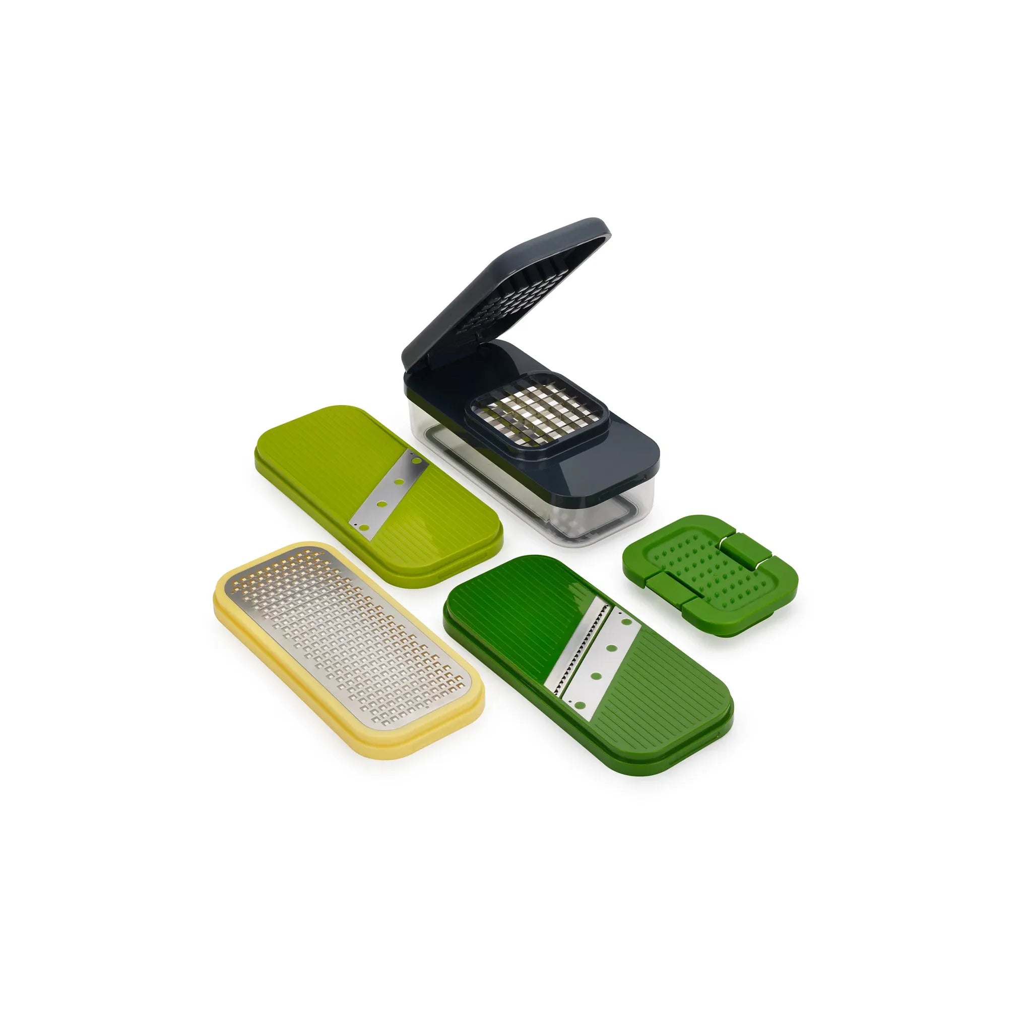 Multi-prep Compact ens. 4-en-1 pour trancher - Joseph Joseph - Râpe et zesteur - - La Guilde Culinaire