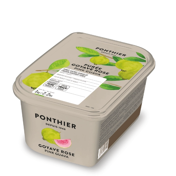 Purée surgelée Goyave Rose 1kg - Ponthier - Purée de fruit - - La Guilde Culinaire