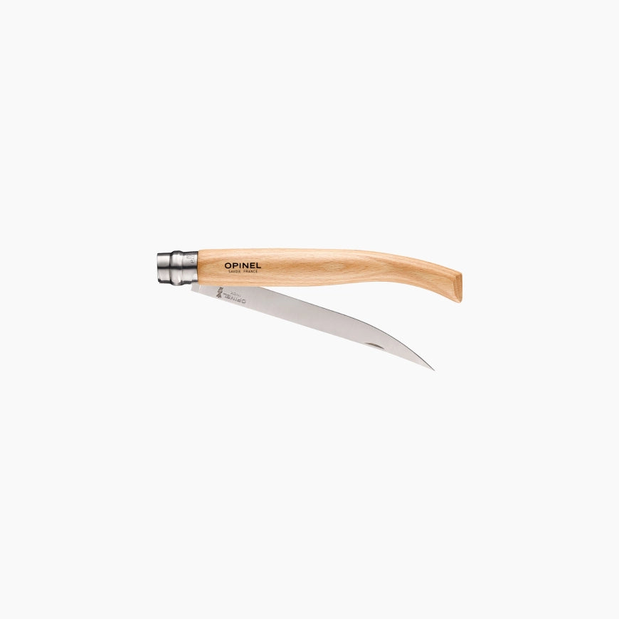 Opinel - N°15 Couteau Effilé Hêtre - Opinel - Couteau parallèle - - La Guilde Culinaire