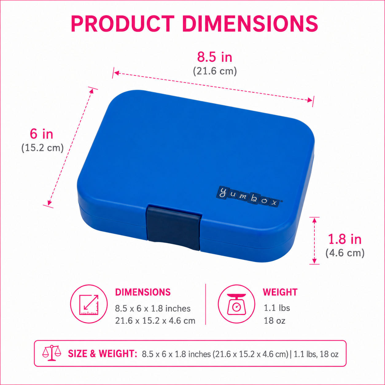 Yumbox Panino - Boîte à Bento Étanche et Amicale pour Sandwichs - Yumbox - Boîte à repas - - La Guilde Culinaire