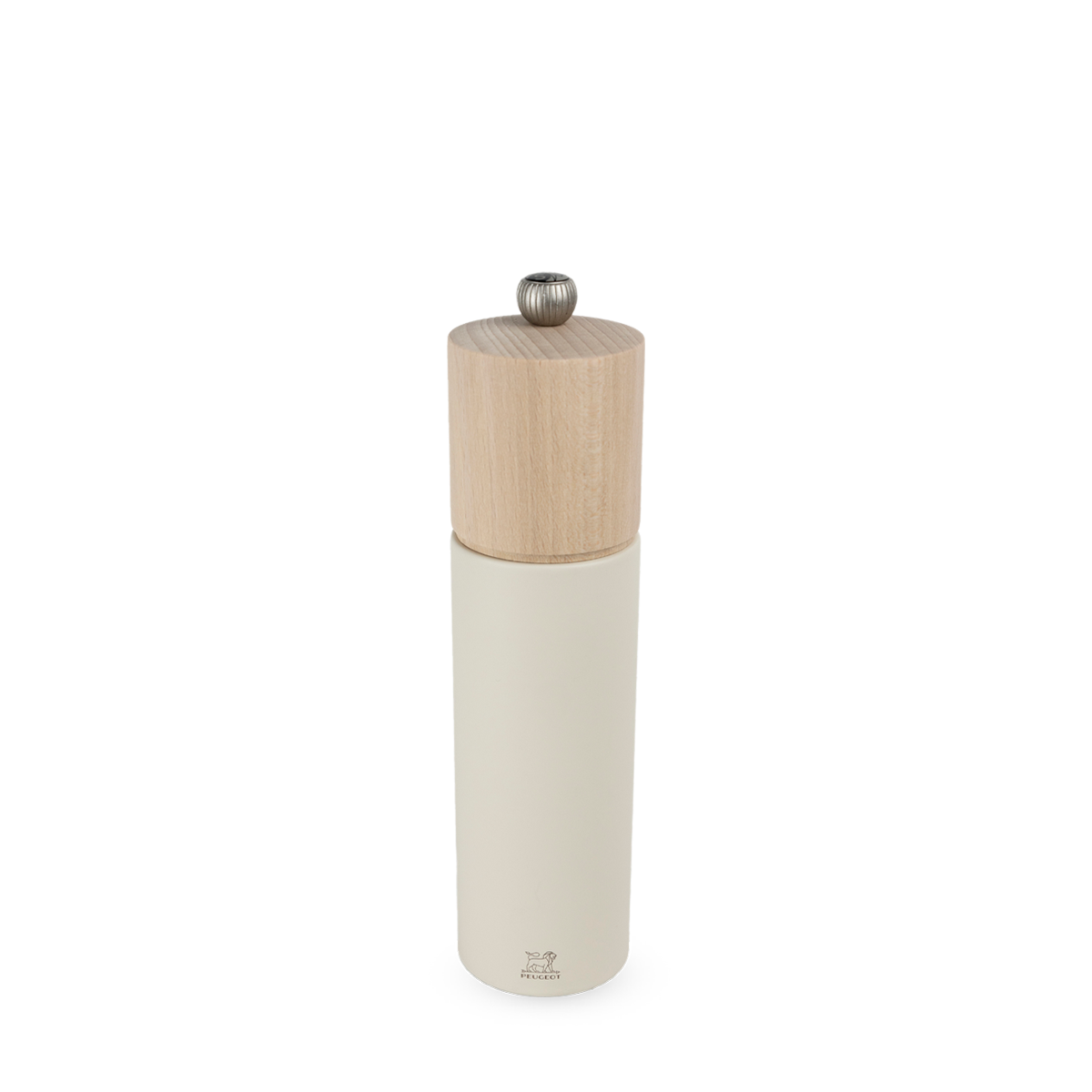 Moulin à sel manuel en bois, 21 cm - 8 po Blanc plume - Peugeot - Moulin à sel - 4429900 - La Guilde Culinaire