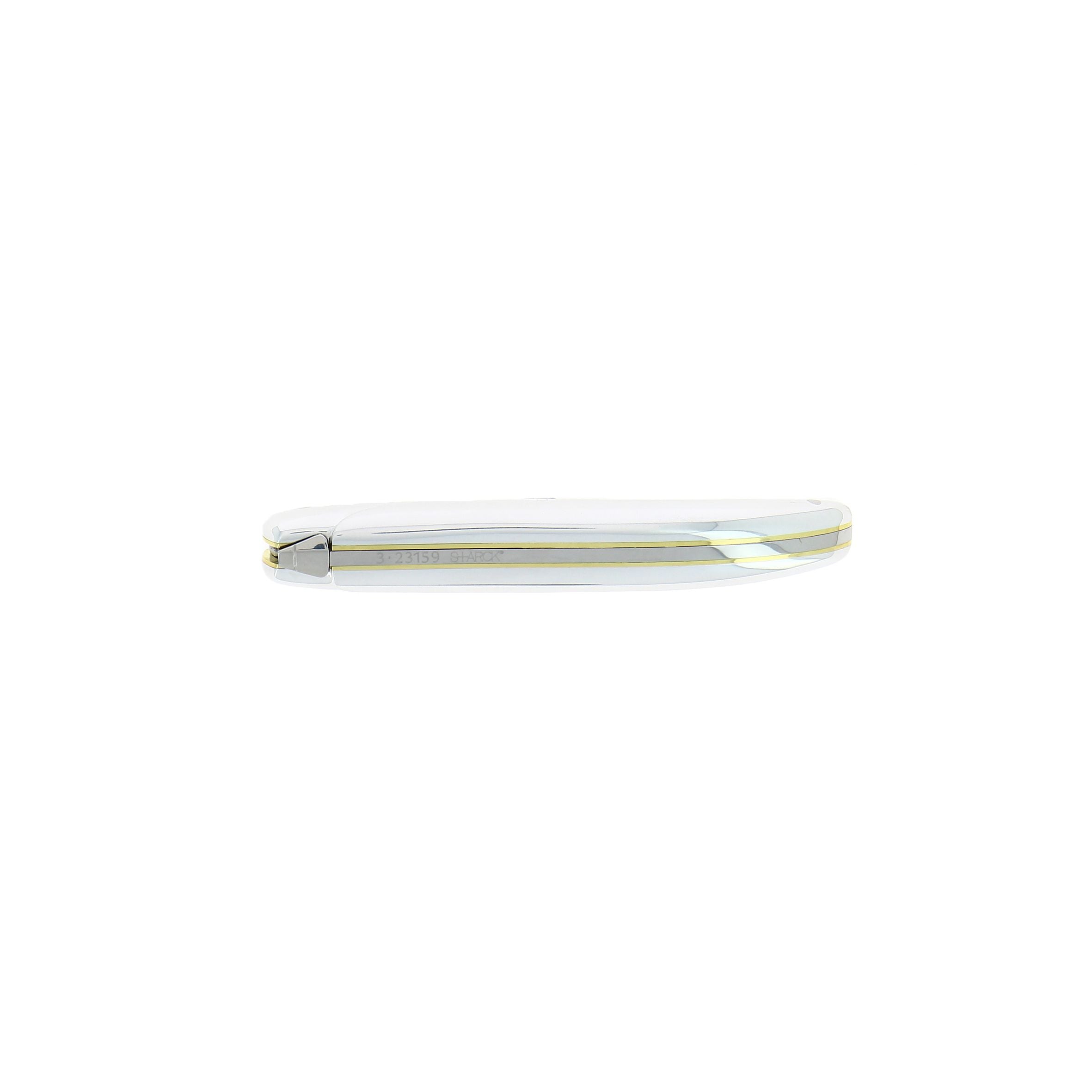 Couteau pliant 11 cm, plein manche, Aluminium, Philippe Starck – Laguiole - Laguiole - Couteau de poche - - La Guilde Culinaire