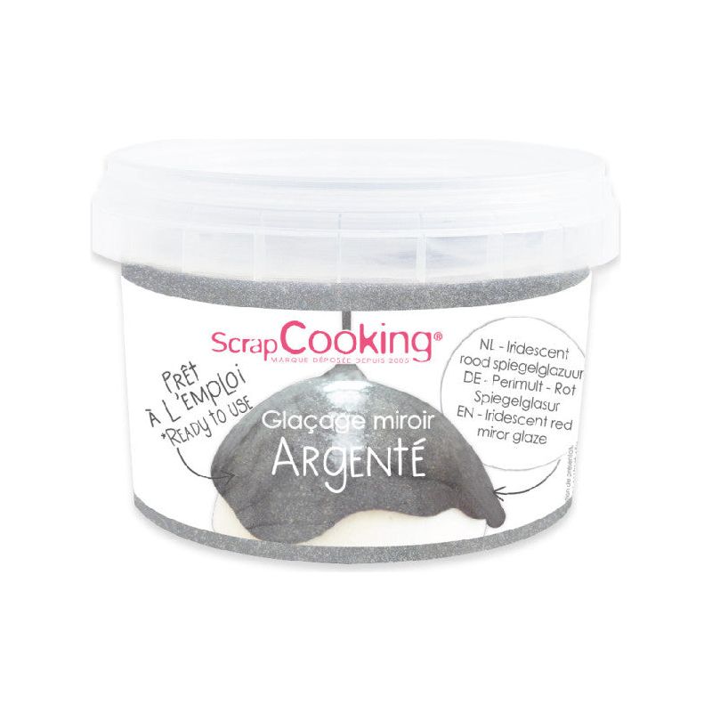 Glaçage miroir prêt à l'emploi argenté 300g ! - Scrapcooking - Glaçage - - La Guilde Culinaire