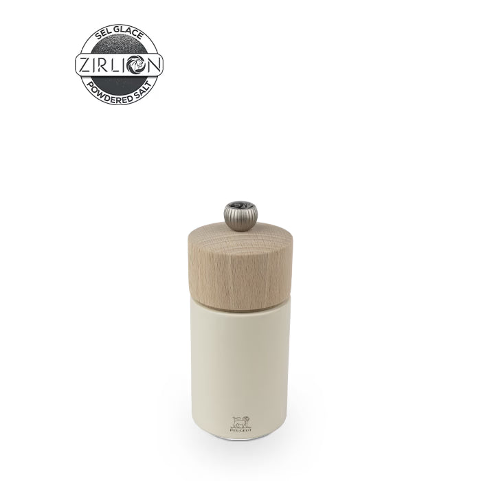 Moulin à sel manuel en bois - Boreal 12cm Blanc plume - Peugeot - Moulin à poivre - 4820400 - La Guilde Culinaire