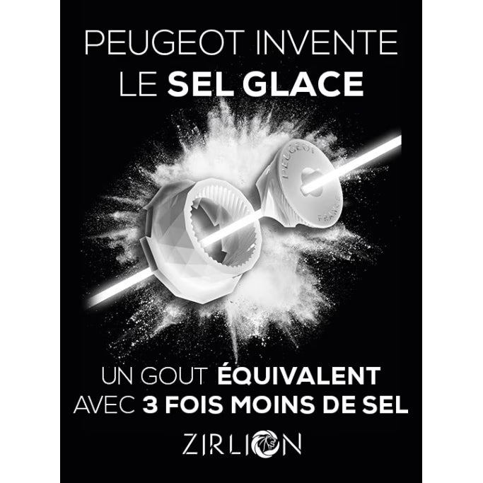 Line - Moulin à sel manuel, carbone, 12 cm - Peugeot - Moulin à sel - - La Guilde Culinaire