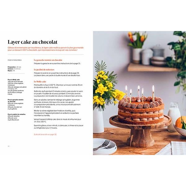 Ma pâtisserie sans gluten ni lactose - Alternatives - Livre de cuisine - - La Guilde Culinaire