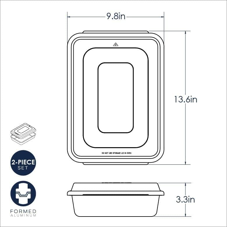 Moule à gâteau rectangulaire Naturals 9" x 13" avec couvercle - Nordic Ware - Accessoire - - La Guilde Culinaire