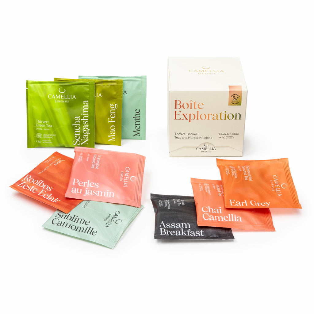 Exploration (boîte de 9 sachets différents) - Camellia Sinensis - Thé et infusion - - La Guilde Culinaire