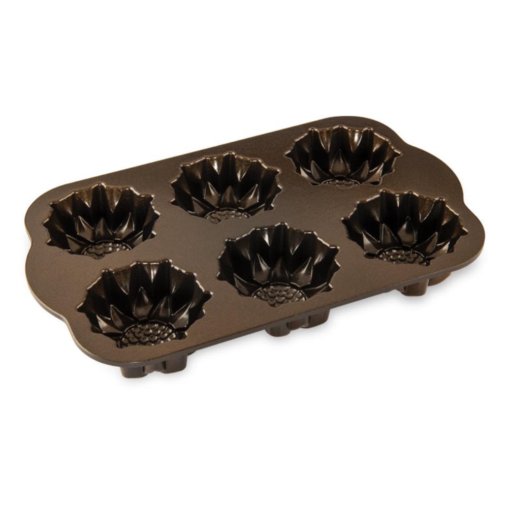 Moule à gâteau 6 mini Tournesols Bronze - Nordic Ware - Moule à gâteaux - - La Guilde Culinaire