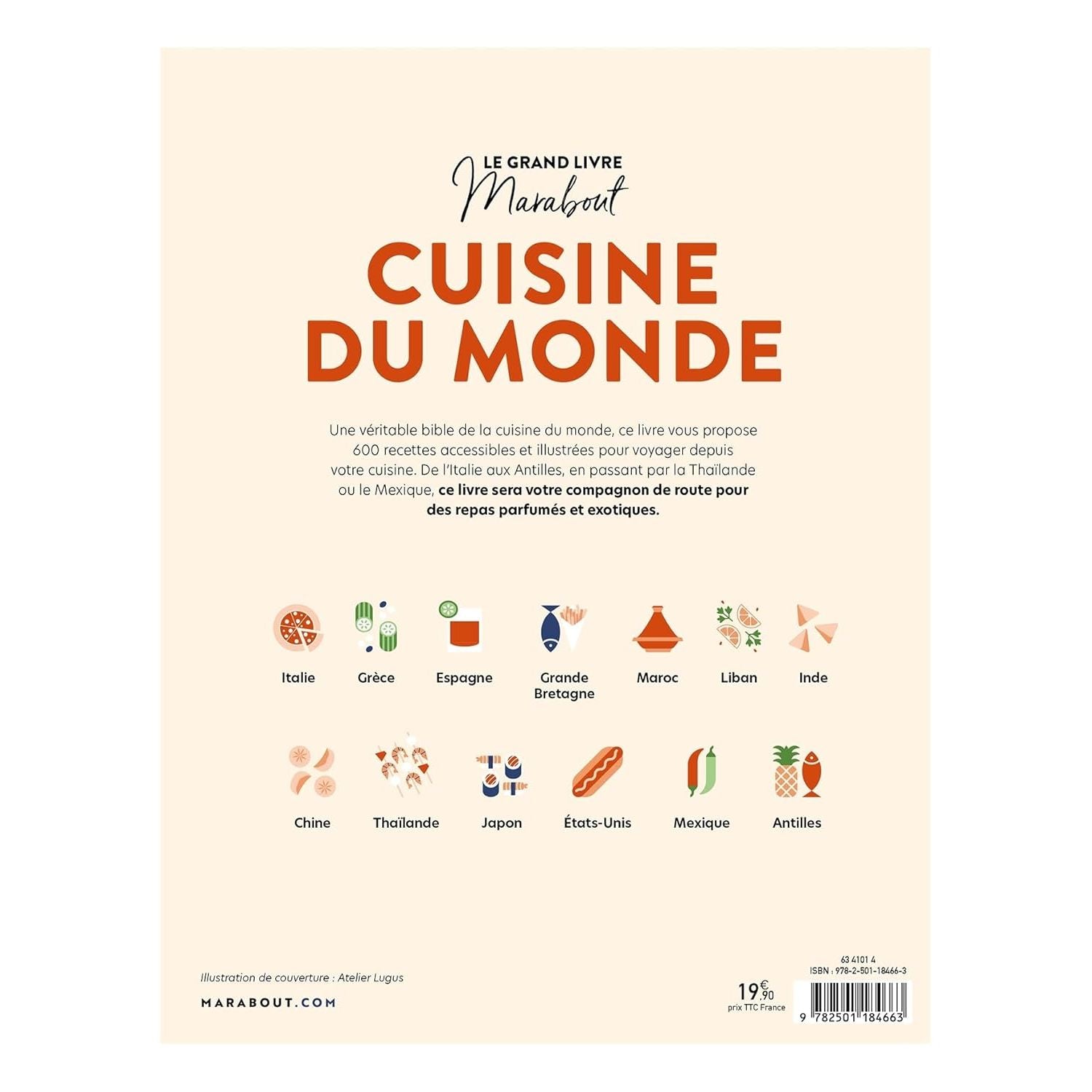 Le grand Livre Marabout Cuisine du monde : 600 recettes inratables - Marabout - Livre de cuisine - - La Guilde Culinaire