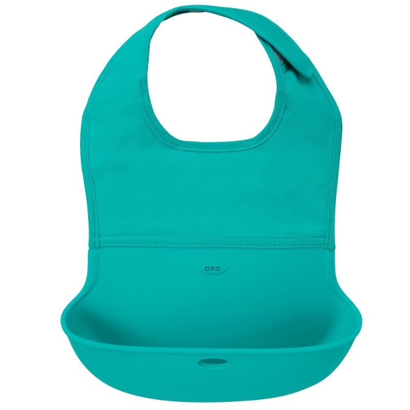 Bavoir enroulables OXO TOT Bleu sarcelle - OXO TOT - Bavoir - 61135500T - La Guilde Culinaire