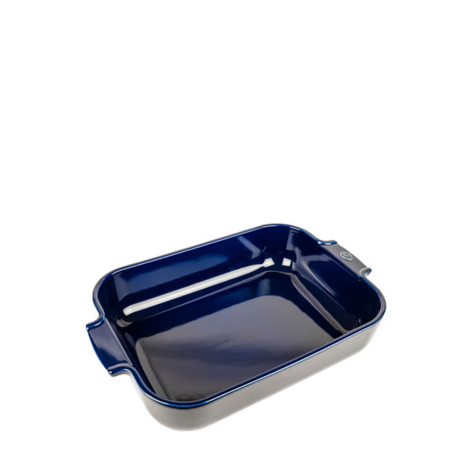 APPOLIA - Plat four céramique rectangle 36 cm - 14.25 po Bleu profond - Peugeot - Plat pour four - 61203 - La Guilde Culinaire