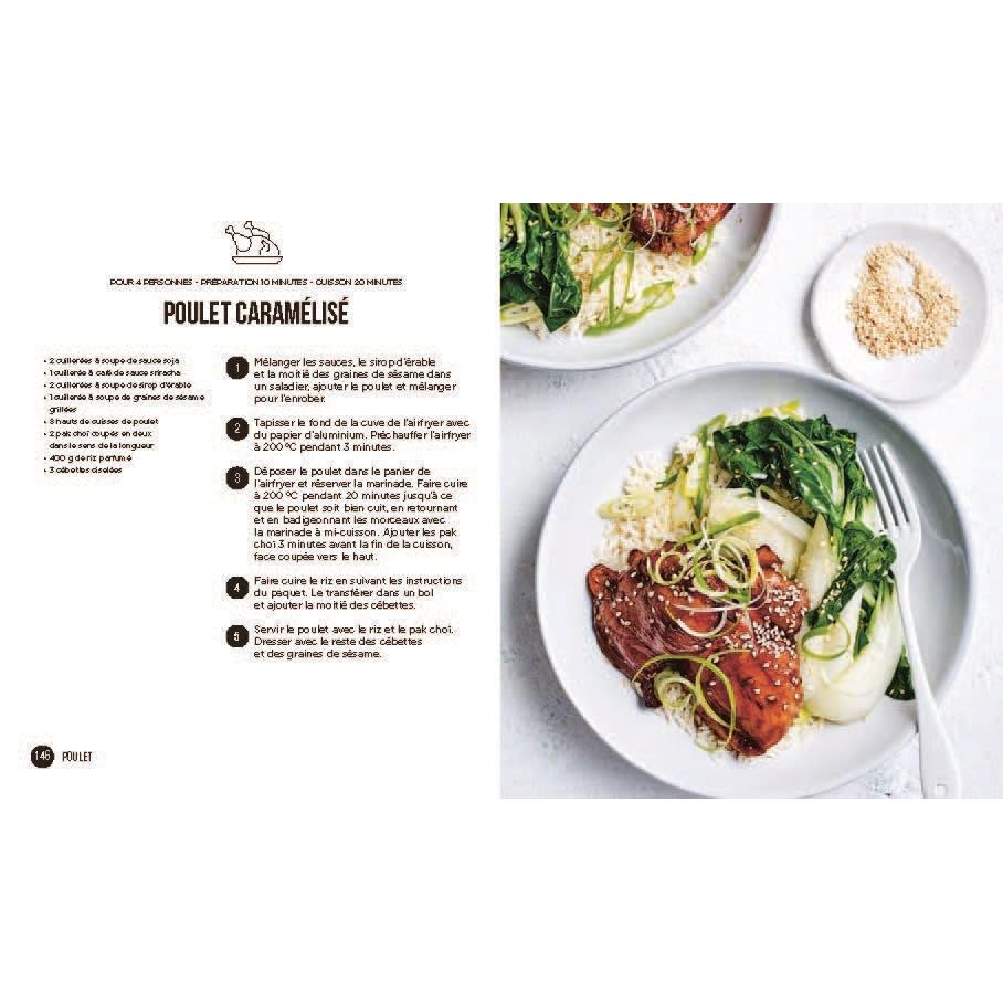 300 recettes pour tout cuisiner au airfryer - Marabout - Livre de cuisine - - La Guilde Culinaire