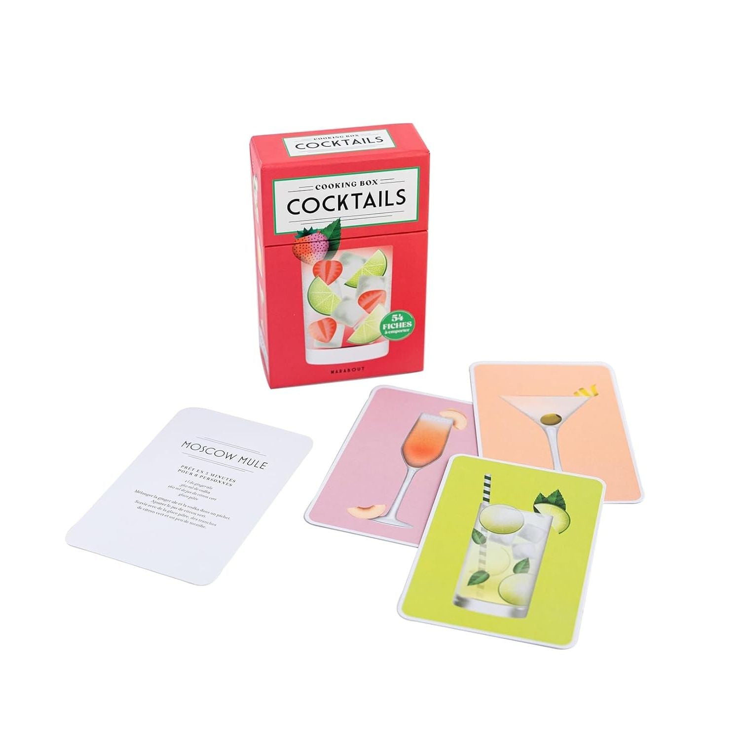 Cooking box - Cocktails - Marabout - Livre d'alcool et boisson - - La Guilde Culinaire