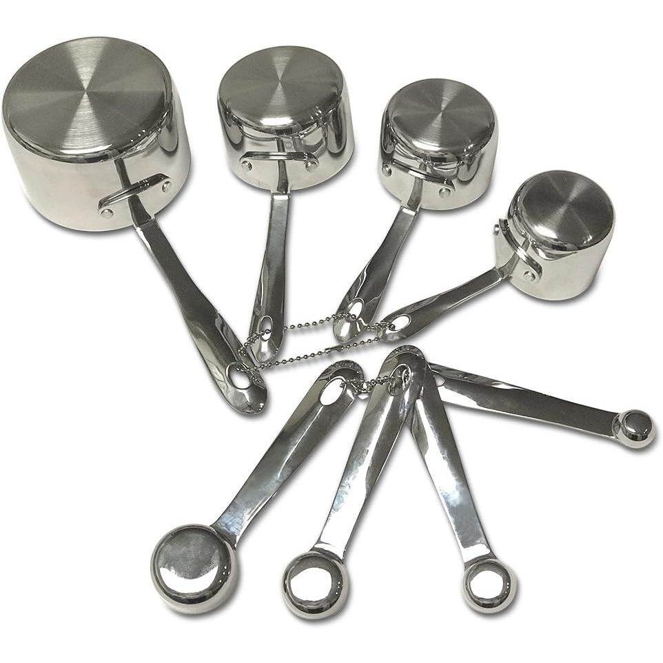 Ensemble de 8 tasses et cuillères à mesurer - All-Clad - Tasse & Cuillère à mesurer - - La Guilde Culinaire