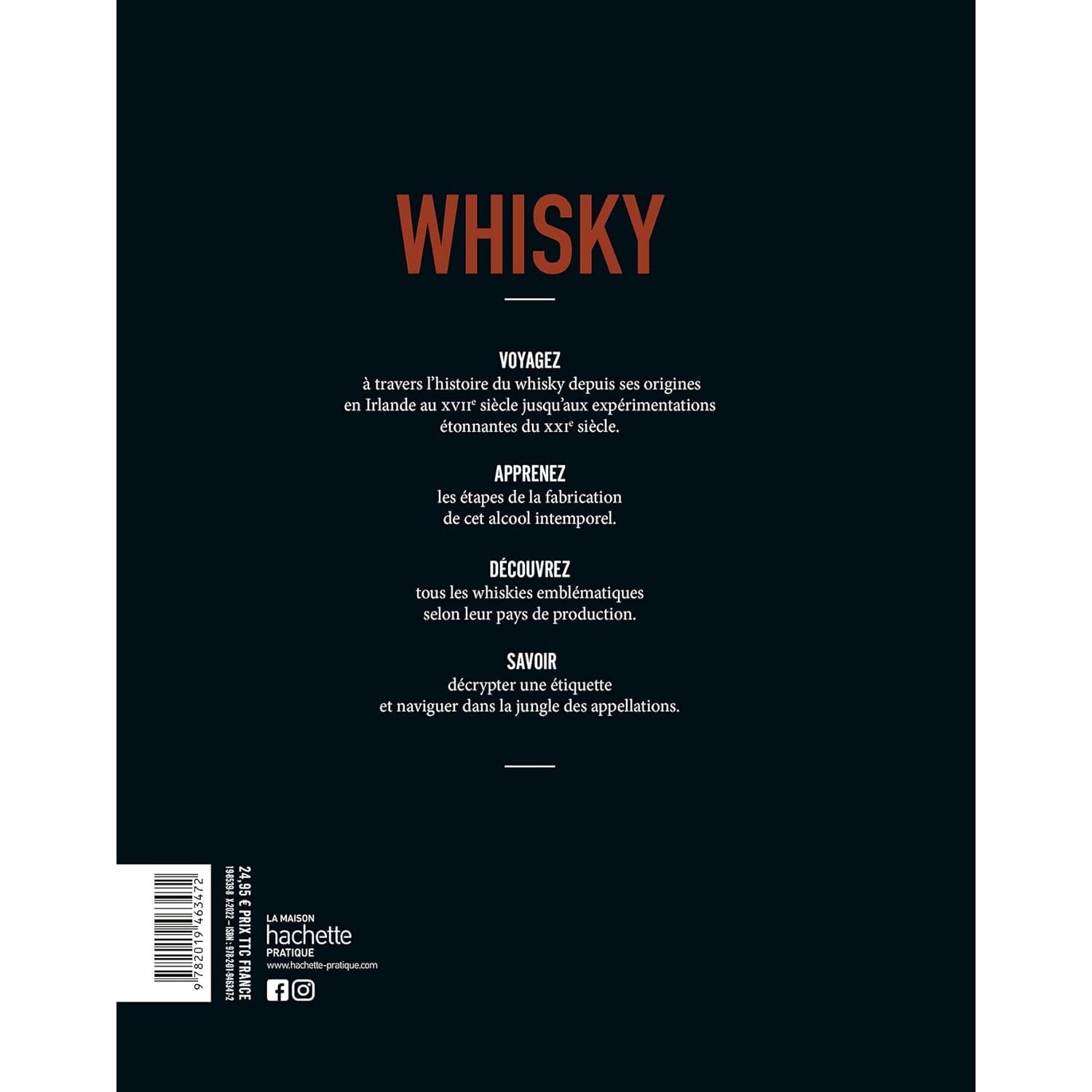 Whisky - Hachette Ed. - Livre d'alcool et boisson - - La Guilde Culinaire