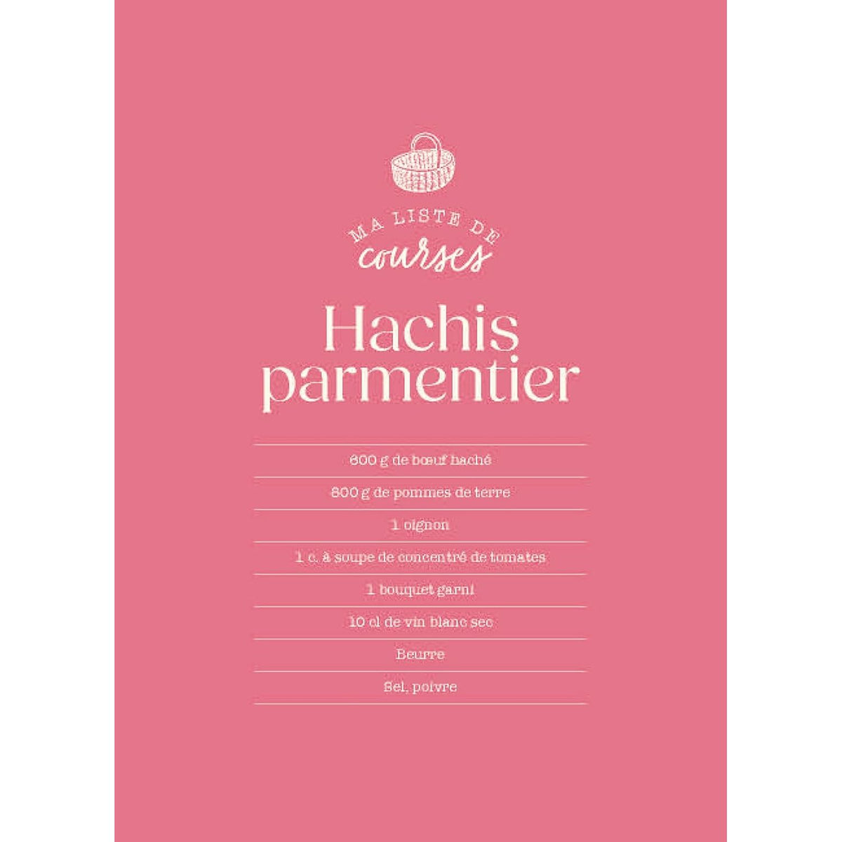 Mon petit carnet gourmand - Petits plats maison - Marabout - Livre de cuisine - - La Guilde Culinaire