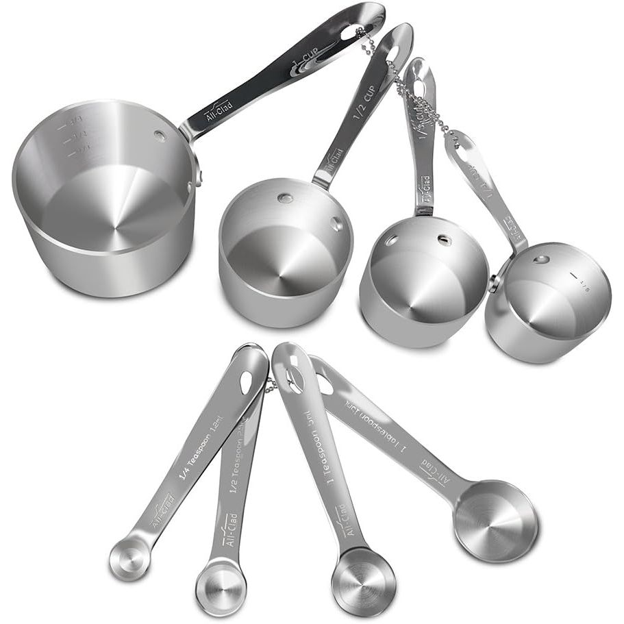 Ensemble de 8 tasses et cuillères à mesurer - All-Clad - Tasse & Cuillère à mesurer - - La Guilde Culinaire