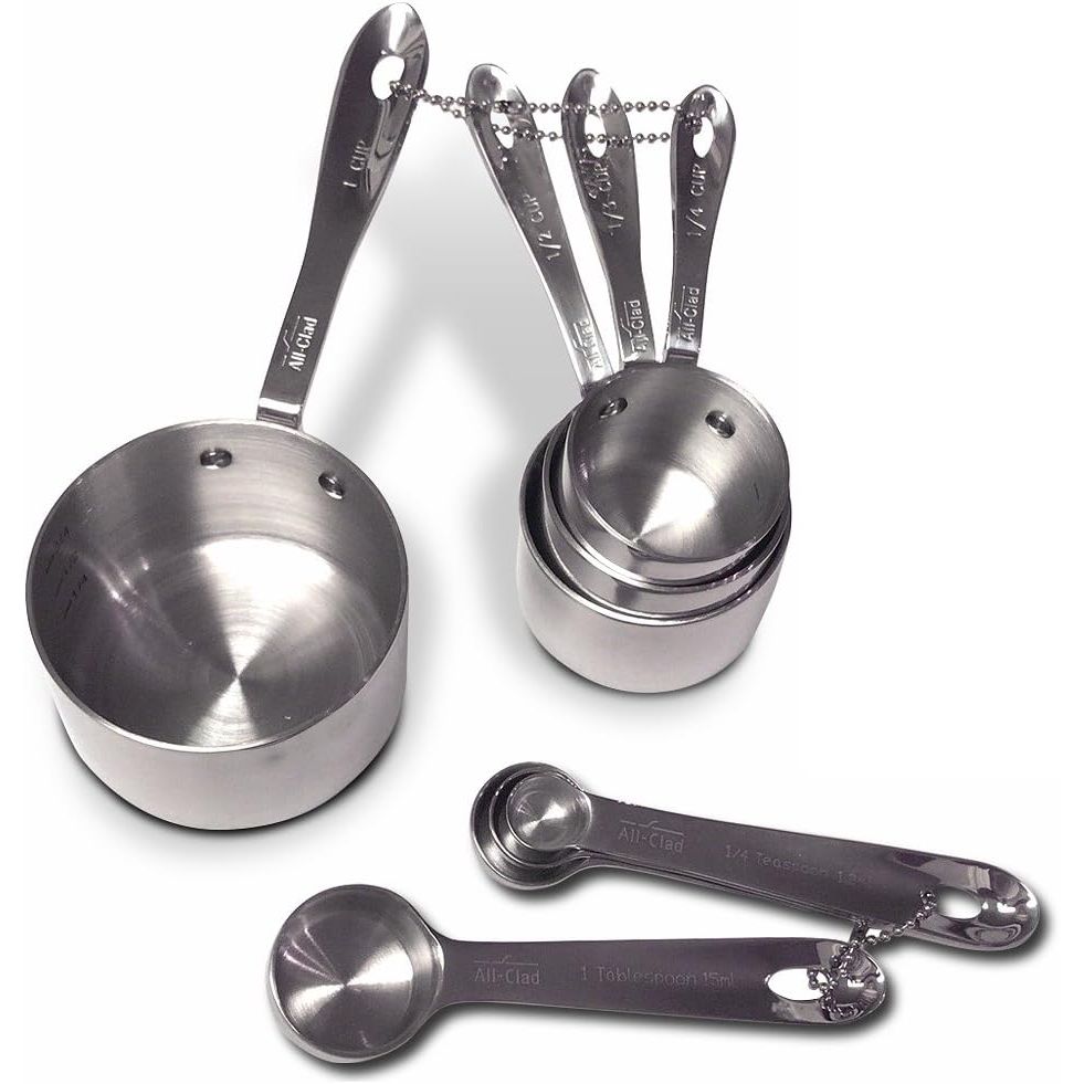 Ensemble de 8 tasses et cuillères à mesurer - All-Clad - Tasse & Cuillère à mesurer - - La Guilde Culinaire