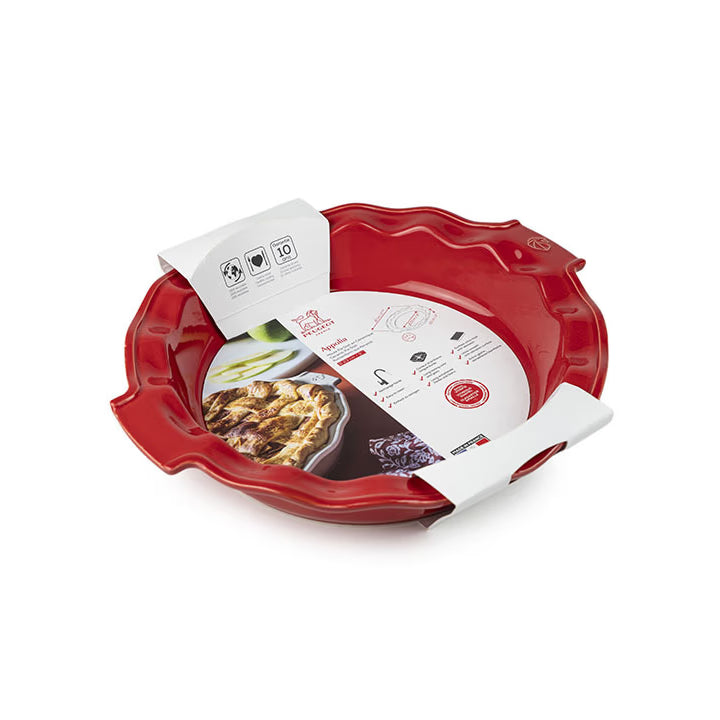 Plat à tarte 23 cm, Rouge - APPOLIA - Peugeot - Moule à tarte et quiche - - La Guilde Culinaire
